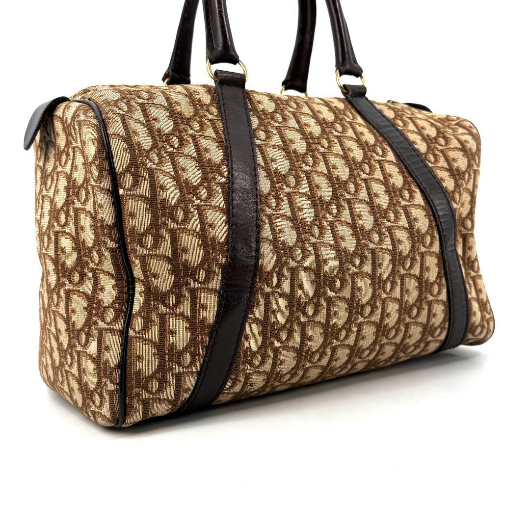 【美品】 Christian Dior トロッター キャンバス ボストンバッグ