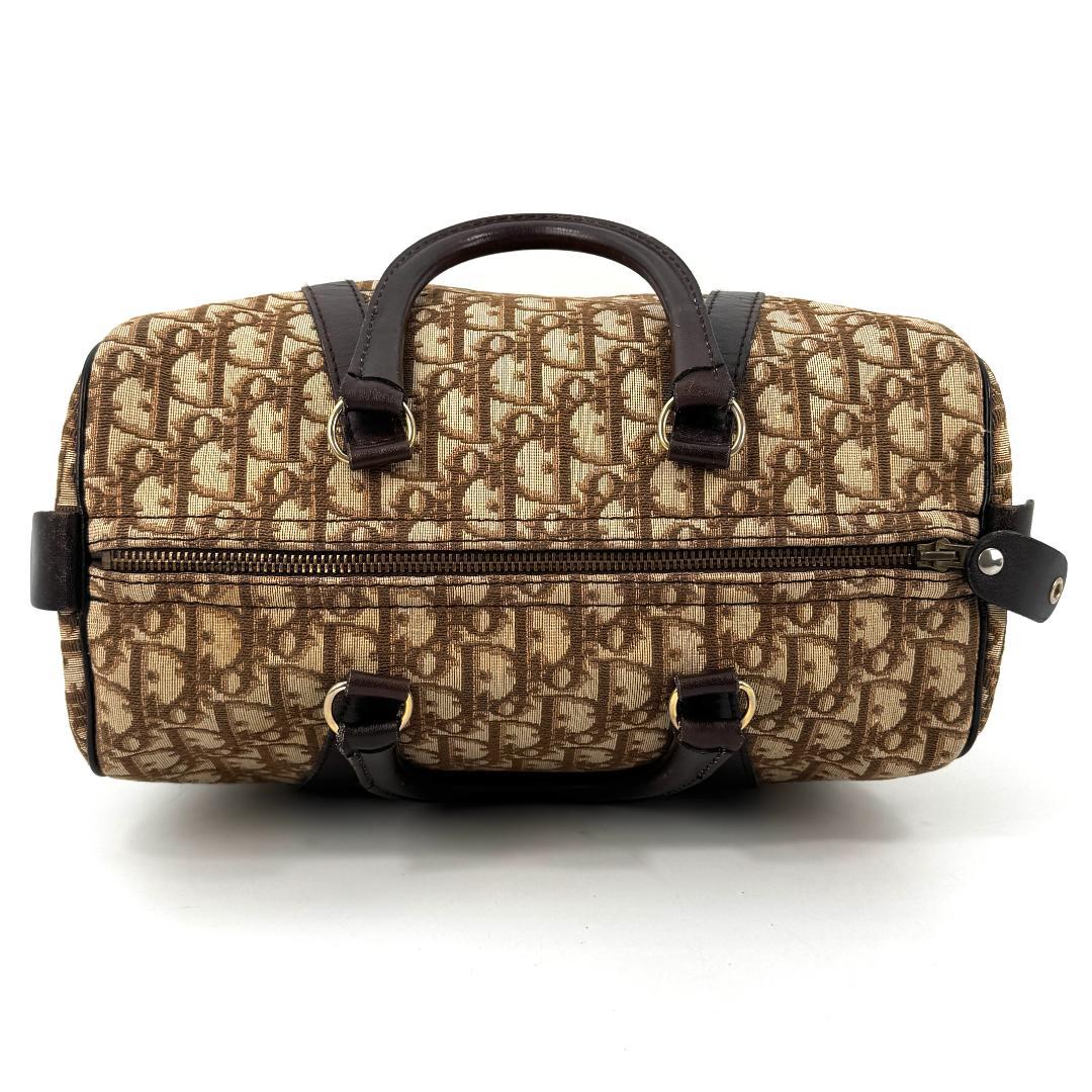 【美品】 Christian Dior トロッター キャンバス ボストンバッグ