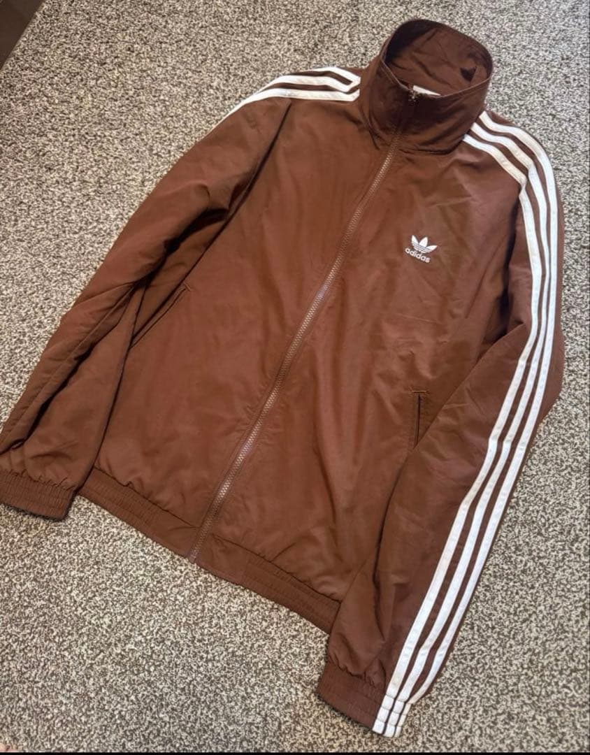 希少カラー adidas Firebird トラックジャケット L 茶 ブラウン