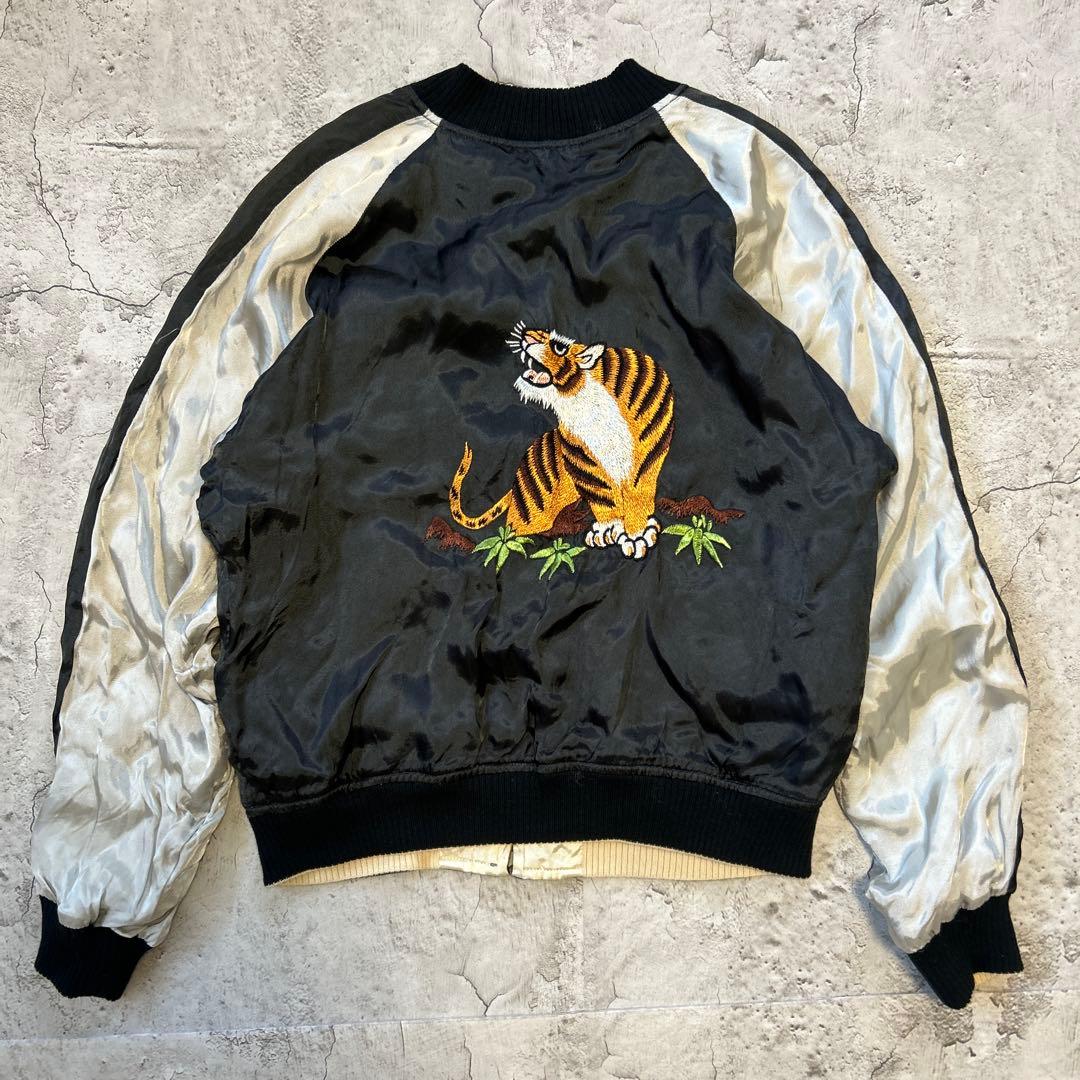 50s 復刻 WAREHOUSE 沖縄 スーベニア スカジャン 虎 鷹 サテン