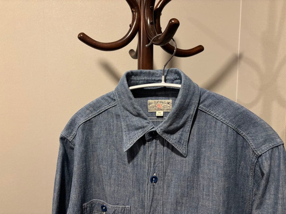 バズリクソンズ　シャンブレーシャツ　15-15/
