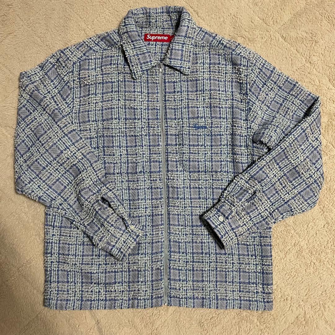 トップス Supreme Boucle Zip Up Shirt