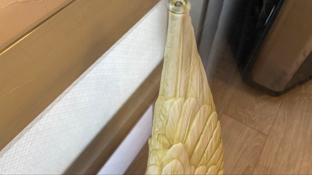 スワン彫刻のセンターテーブル