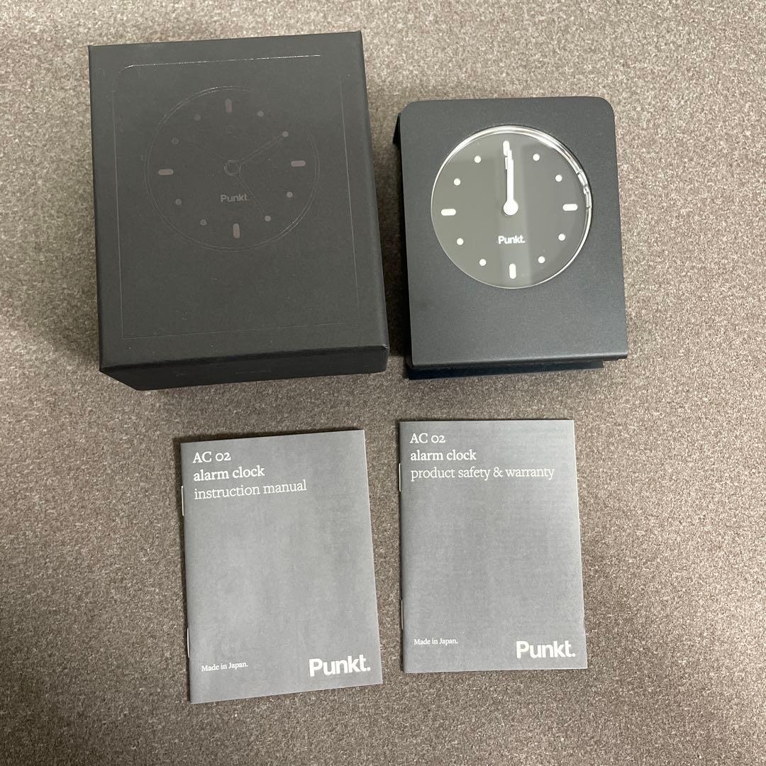 【2時間限定価格】Punkt. AC02 置時計 ブラック