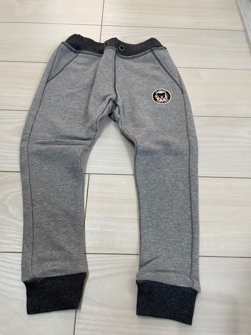 【新品未使用】デニム ジーンズストレッチダブルBタグ付き110＆スウェット