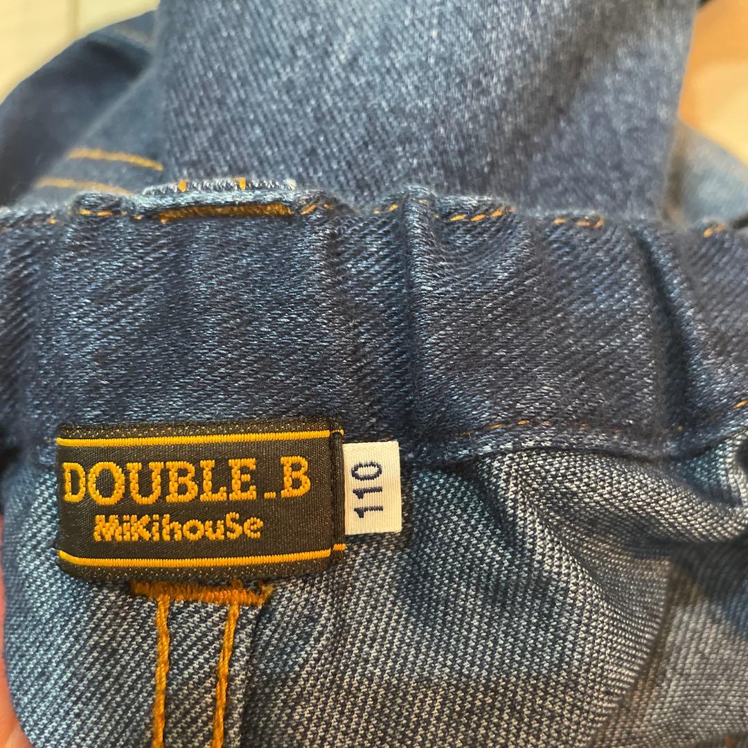 【新品未使用】デニム ジーンズストレッチダブルBタグ付き110＆スウェット