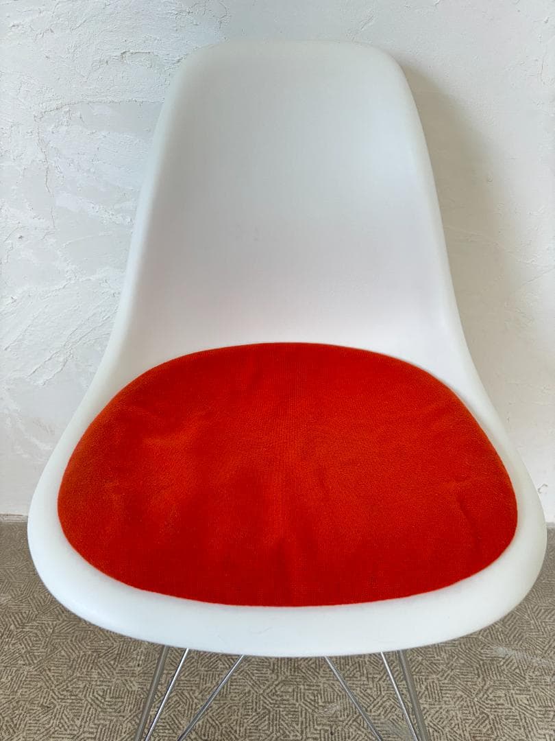 イームズ/Eamesシェルチェア ホワイト×オレンジ C