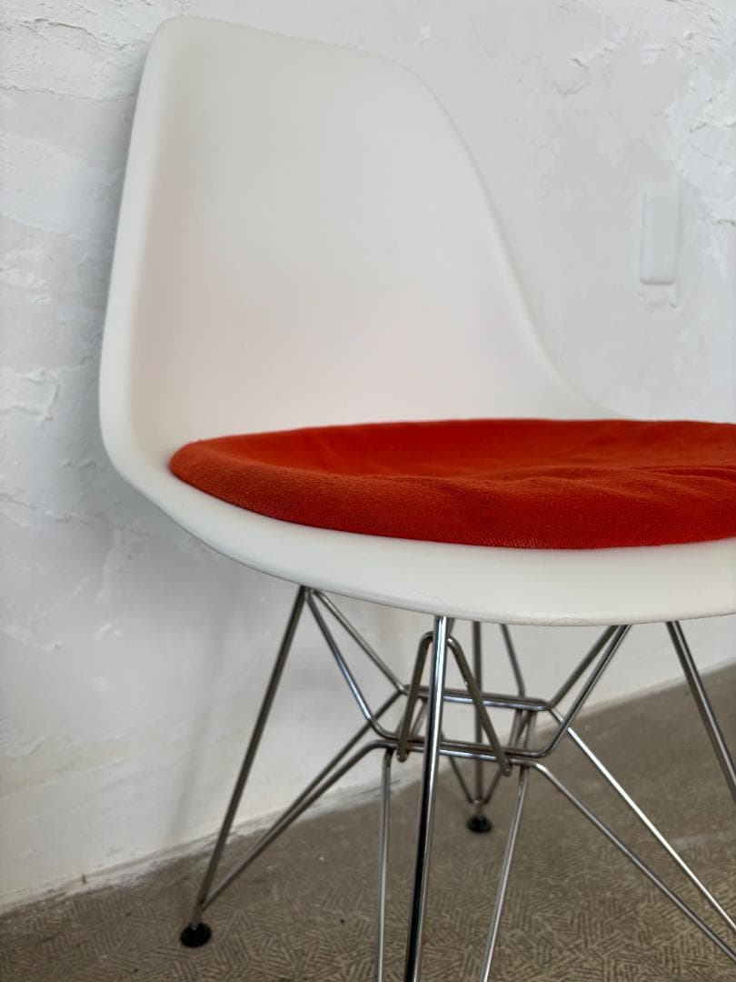 イームズ/Eamesシェルチェア ホワイト×オレンジ C
