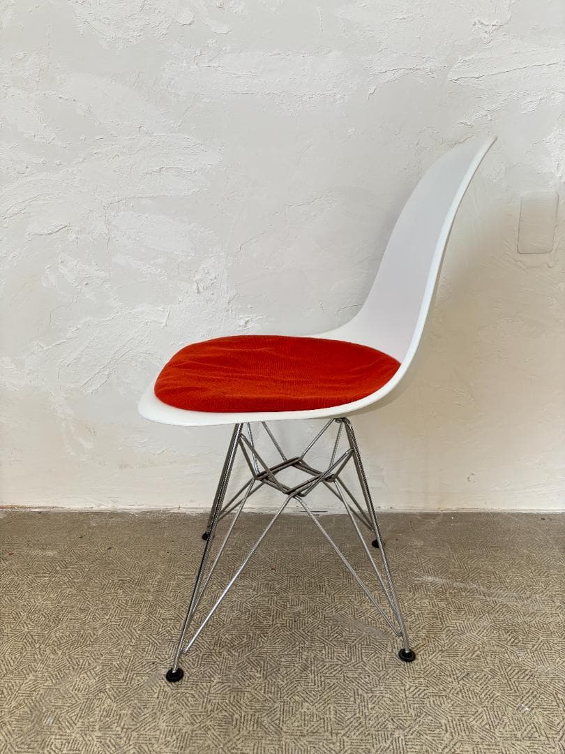 イームズ/Eamesシェルチェア ホワイト×オレンジ C
