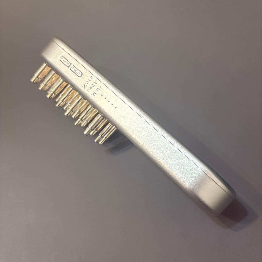 SALONIA 電気 スカルプ ブラシ シルバー