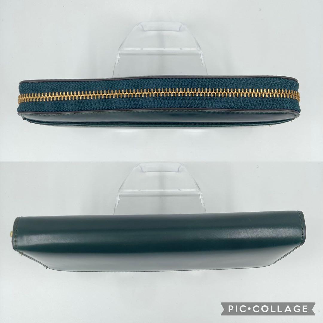 新品未使用 ROCADO ロカド レザー シェルコードバン 長財布 グリーン