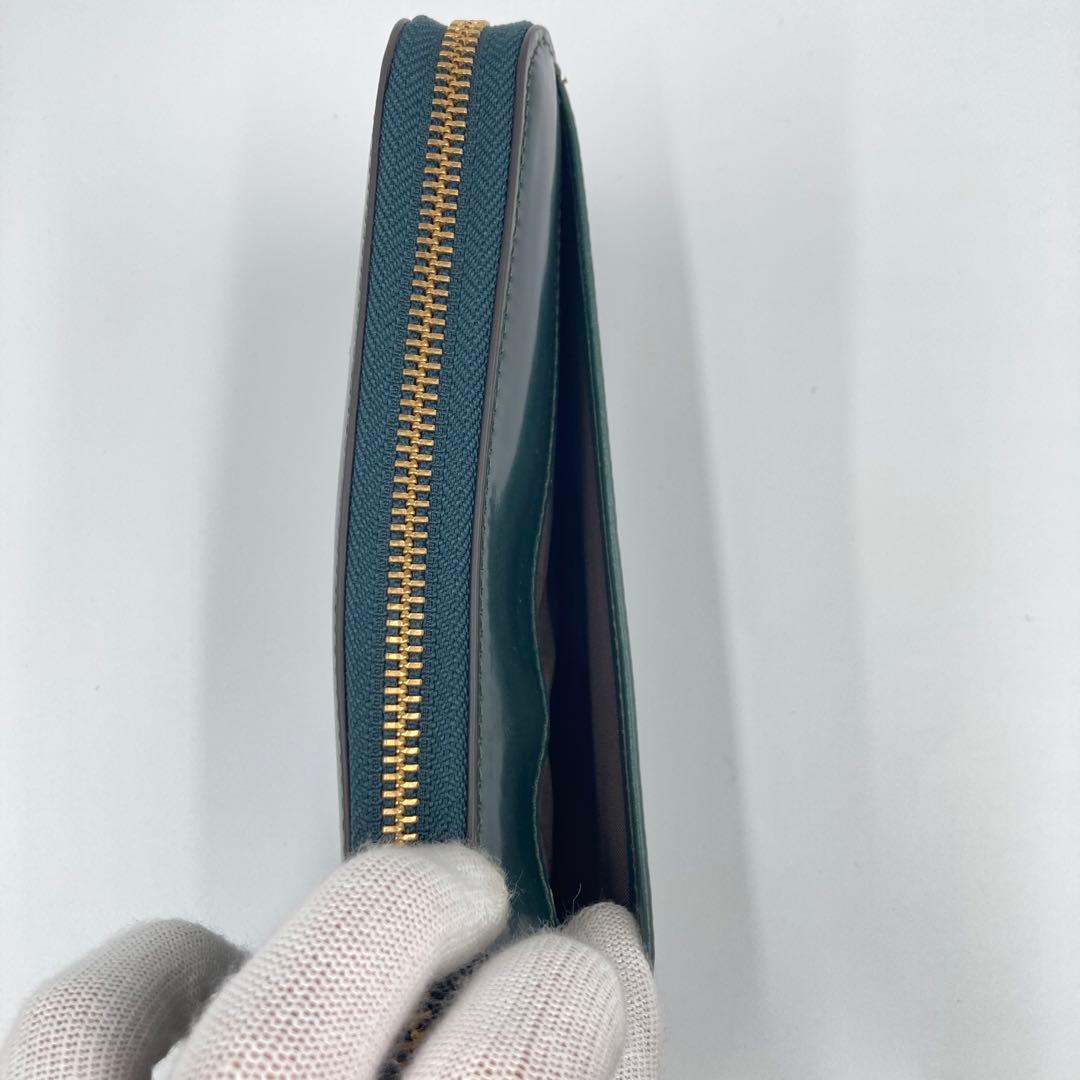 新品未使用 ROCADO ロカド レザー シェルコードバン 長財布 グリーン