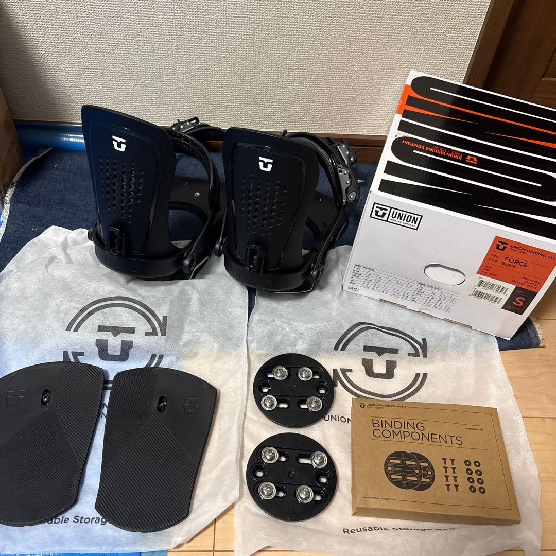 使用時間4時間！24-25 UNION FORCE ブラック Sサイズ