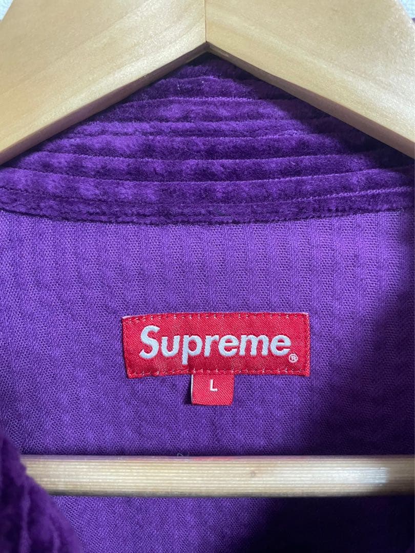 supreme コーデュロイジャケット パープル