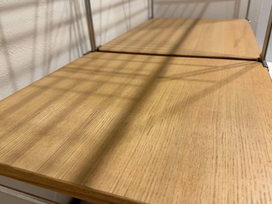 無印良品　ステンレスユニットシェルフ　ワイヤーバスケット付き