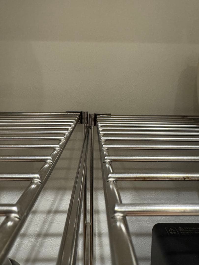 無印良品　ステンレスユニットシェルフ　ワイヤーバスケット付き