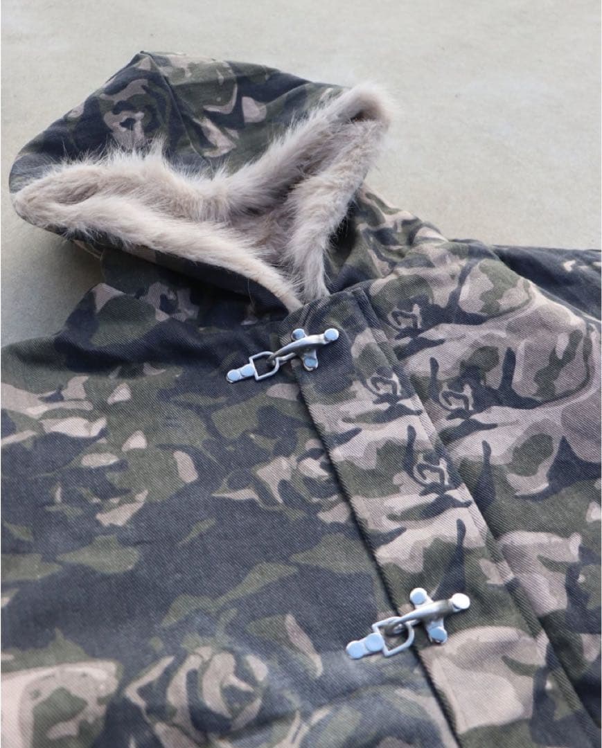 elev ファイヤーマンジャケット　ファーパーカー　Sサイズ