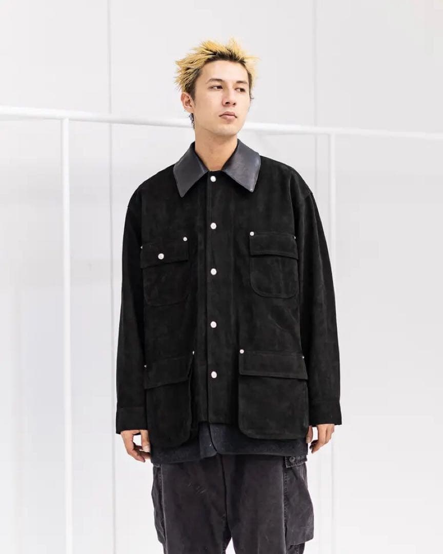 ジャケット・アウター YOKE 25AW Nubuck Leather Coverall Jacket