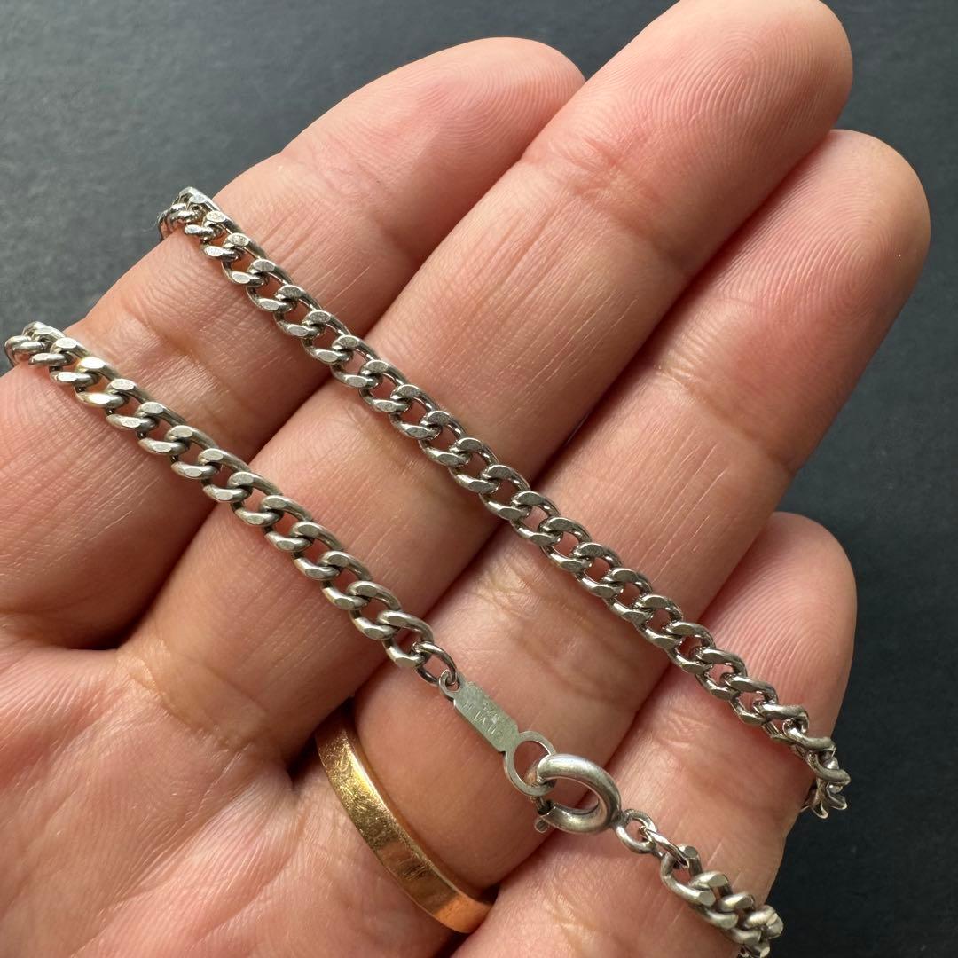 【50㎝ 15g silver925】ヴィンテージ 喜平チェーン ネックレス