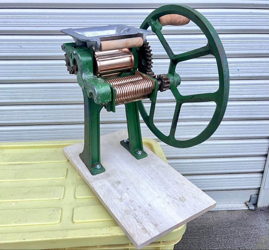 小野式　製麺機　1型　清掃済み　即日又は翌日発送　真鍮綺麗です。