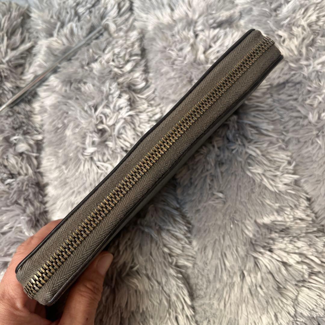 極美品✨グッチ GGメタリック　インプリメ　長財布　ラウンド　インターロッキング