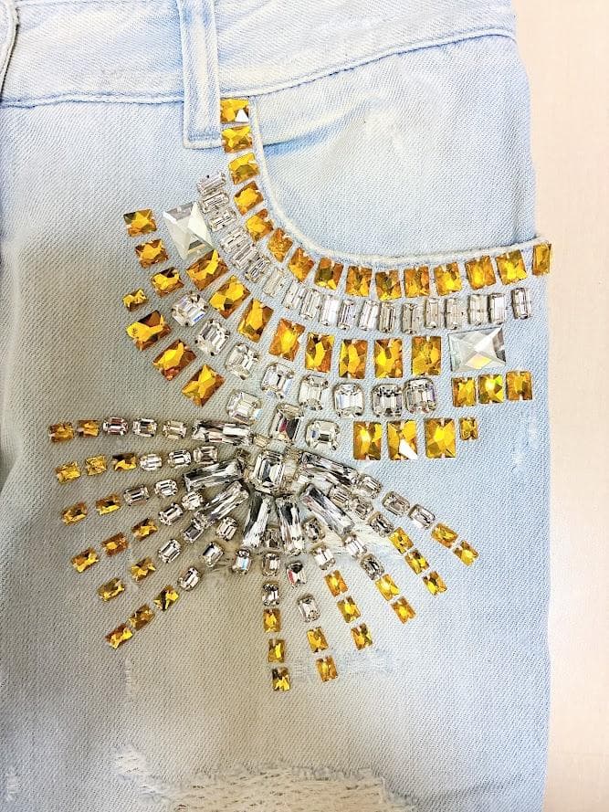 ２点おまとめ なぉさん専用 【美品 】ドルチェ＆ガッバー ビジュー付きデニム