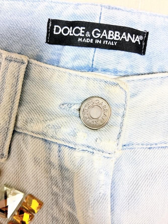 ２点おまとめ なぉさん専用 【美品 】ドルチェ＆ガッバー ビジュー付きデニム