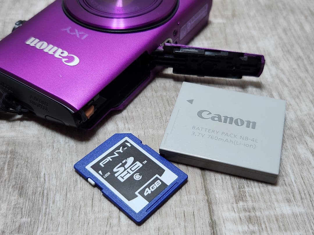 液晶不良 Canon IXY 600F パープル デジタルカメラ デジカメ