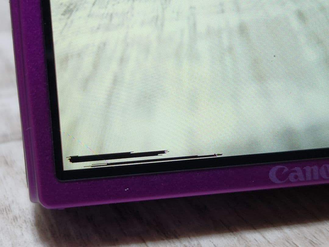 液晶不良 Canon IXY 600F パープル デジタルカメラ デジカメ