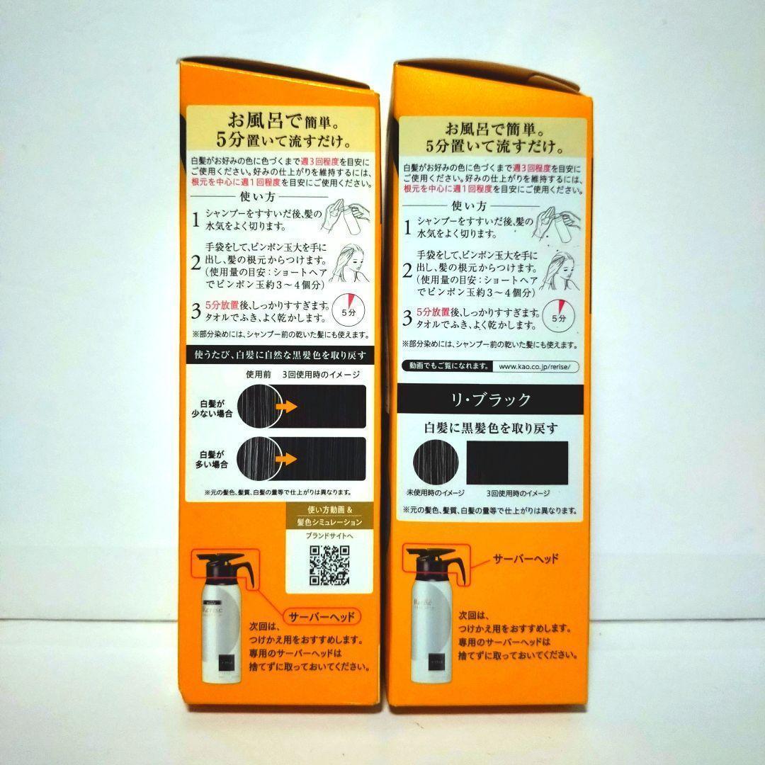 リライズ 白髪用髪色サーバー リ・ブラック まとまり仕上げ 本体 155g×7