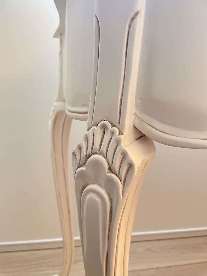 ドレッサー★マホガニー家具★シャビーホワイト★白家具★アンティーク調★輸入家具