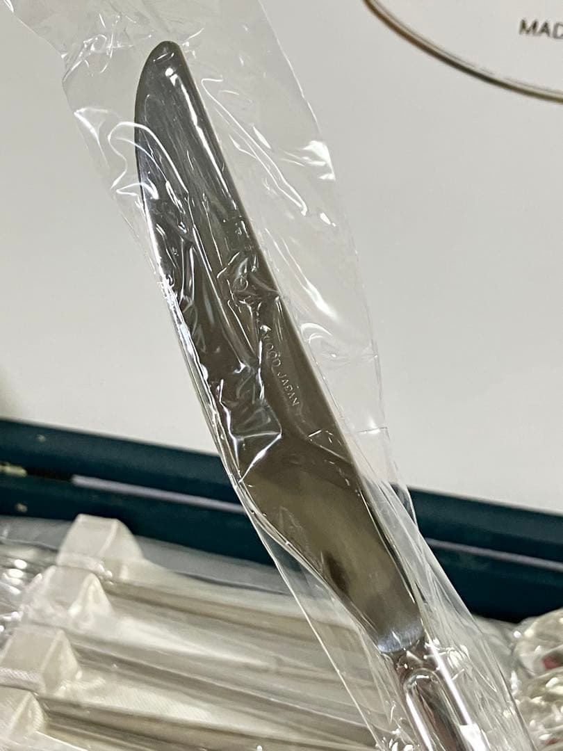 未使用 ラッキーウッド カトラリーセット 25本　スプーン フォーク ナイフ　②