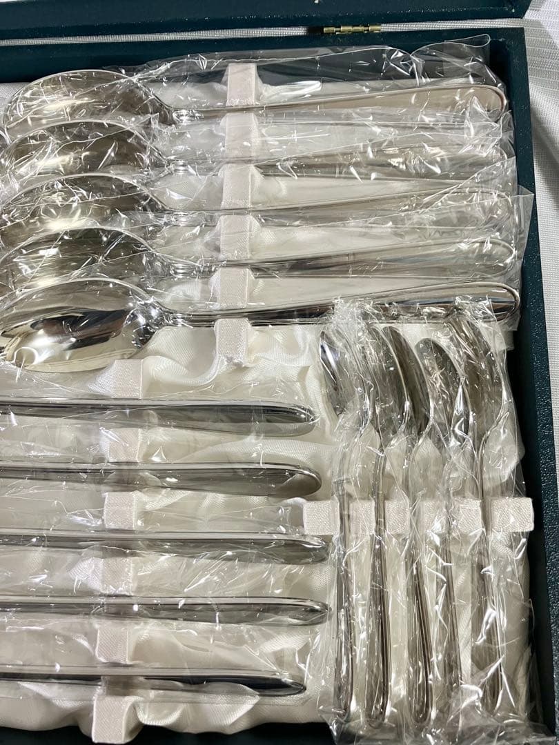 未使用 ラッキーウッド カトラリーセット 25本　スプーン フォーク ナイフ　②