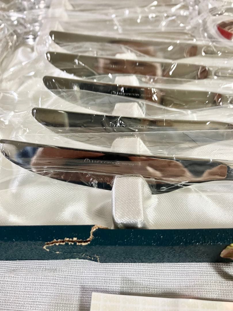 未使用 ラッキーウッド カトラリーセット 25本　スプーン フォーク ナイフ　②