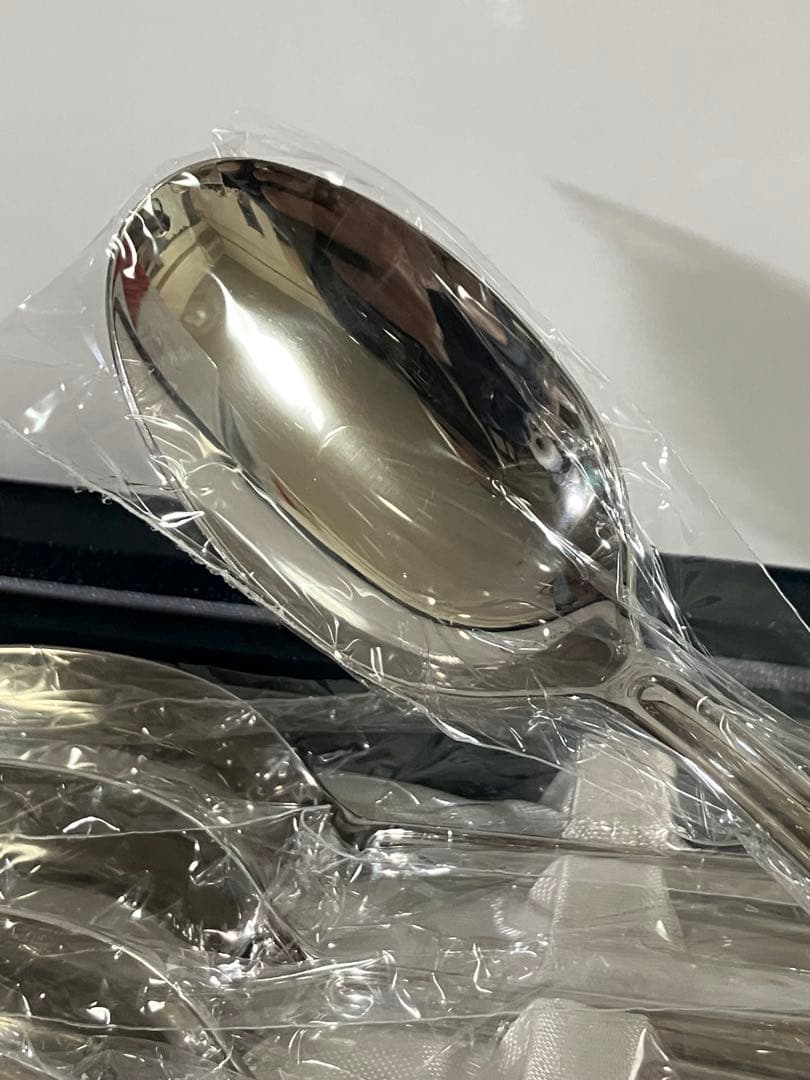 未使用 ラッキーウッド カトラリーセット 25本　スプーン フォーク ナイフ　②