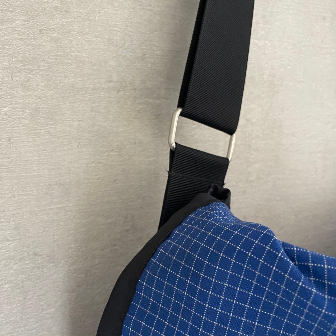 Supreme ブルー チェック柄 メッセンジャーバッグ