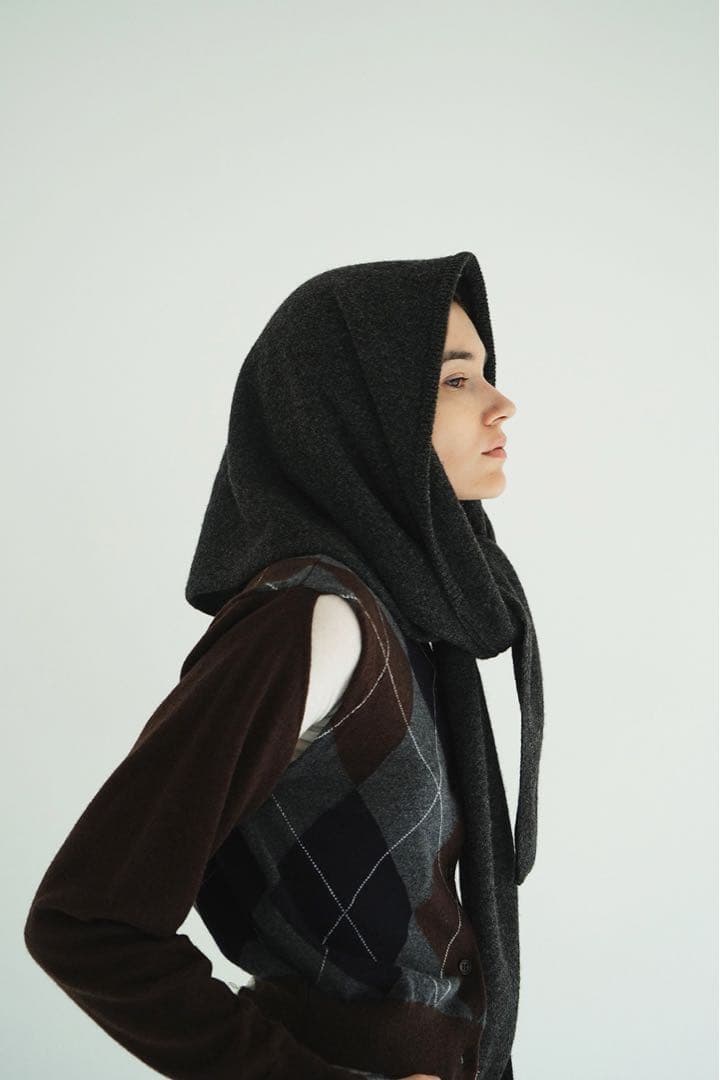 美品CLANE YAK KNIT TRIANGULAR STOLE