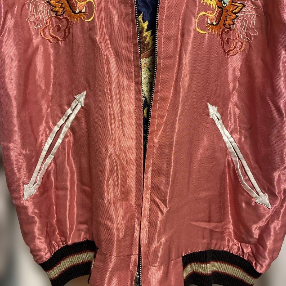 テーラー東洋 スカジャン スーベニアジャケット 虎 龍 鷹 リバーシブル M