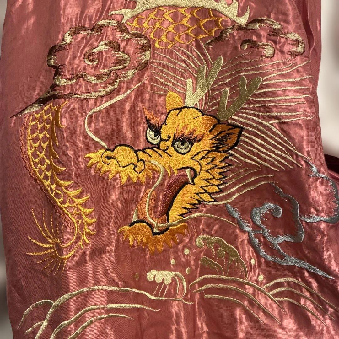 テーラー東洋 スカジャン スーベニアジャケット 虎 龍 鷹 リバーシブル M