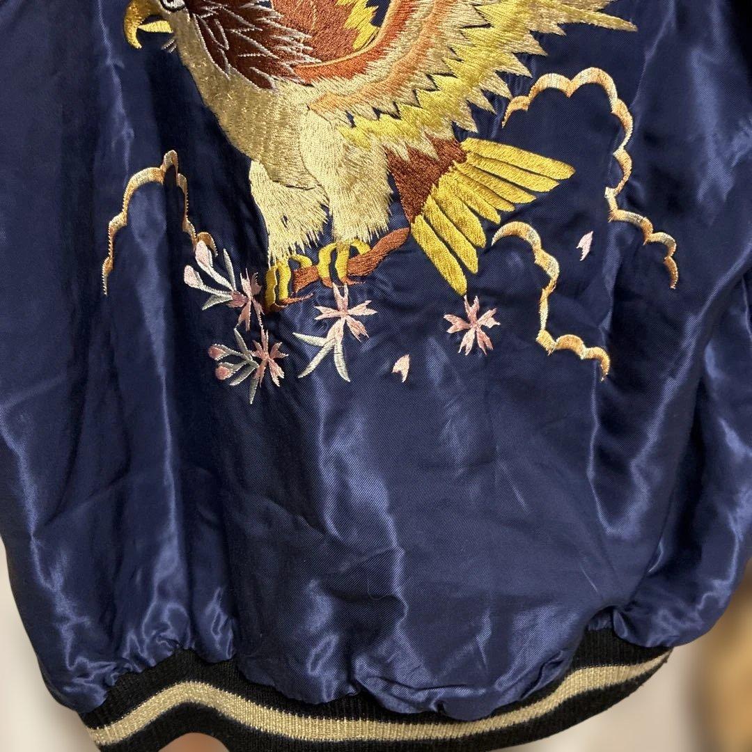 テーラー東洋 スカジャン スーベニアジャケット 虎 龍 鷹 リバーシブル M