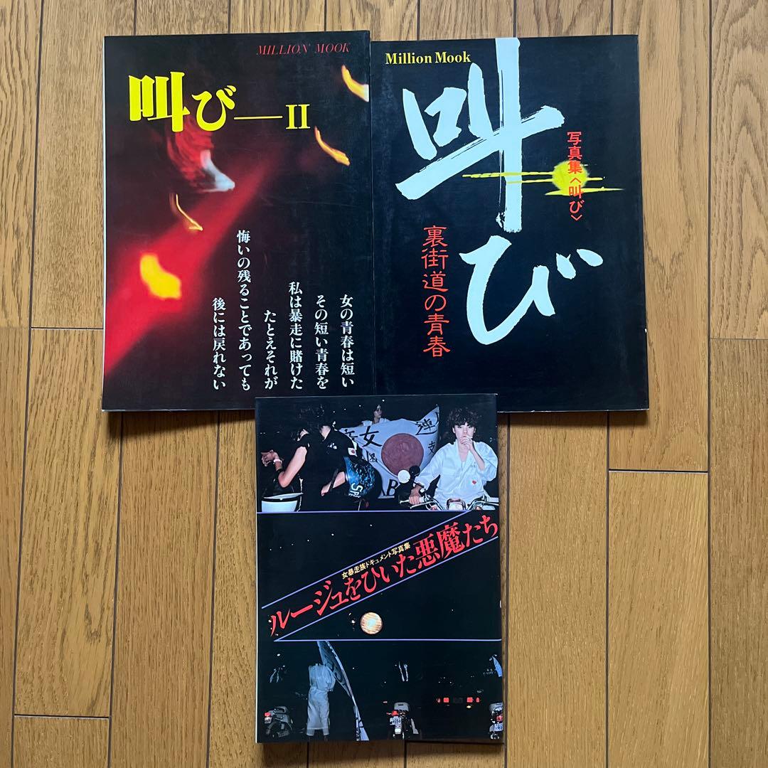 「叫び」　裏街道の青春 「叫び　II」　ルージュをひいた悪魔たち　3冊セット