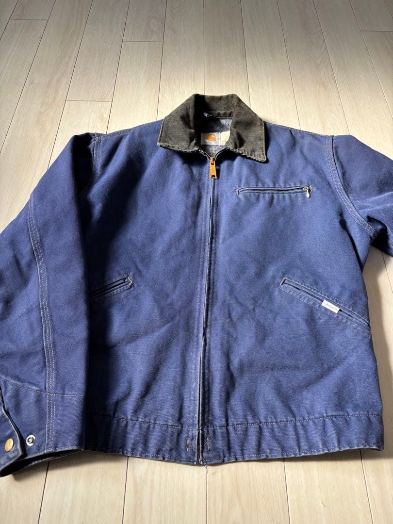 カーハート　デトロイトジャケット　ネイビー　M 米国製　stussy 元ネタ