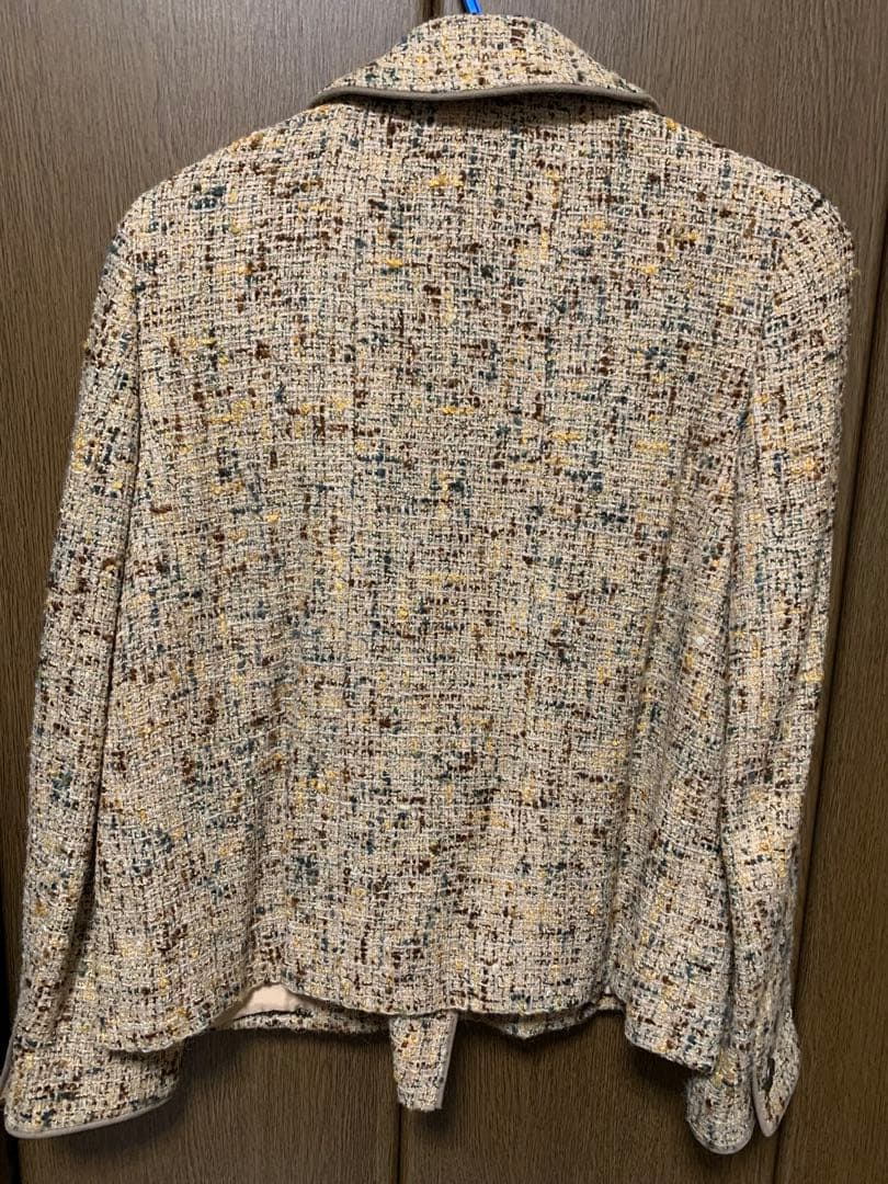 ⁇*様 CHANEL ツイードジャケット× スカート セットアップベージュ系