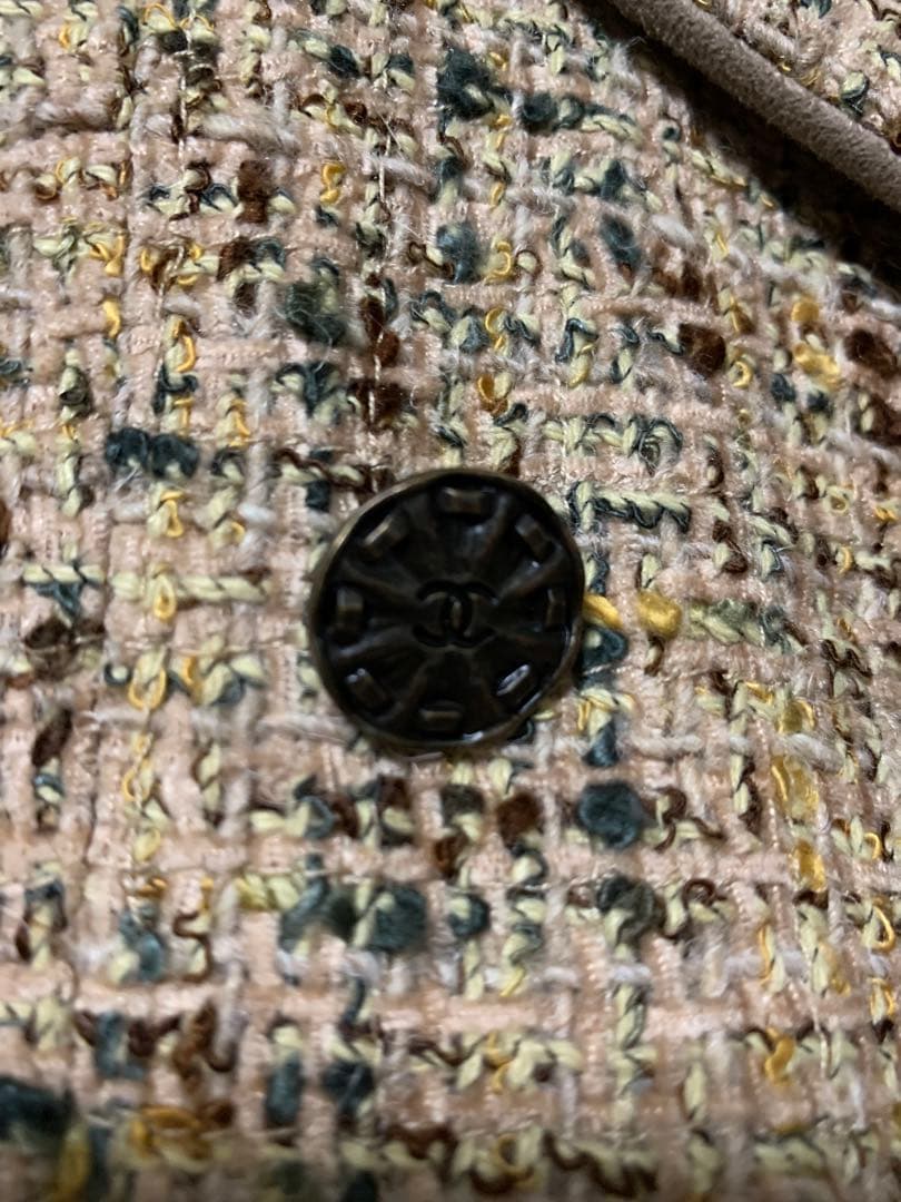 ⁇*様 CHANEL ツイードジャケット× スカート セットアップベージュ系