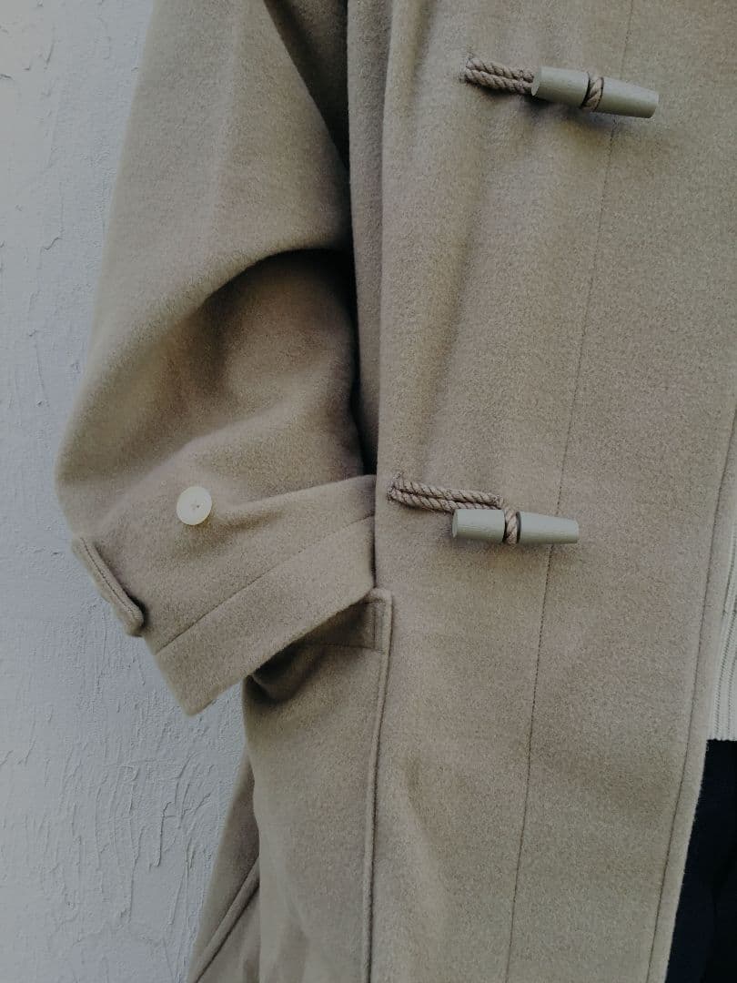 あ希有size女性向き美品 AURALEE カシミアウール混ビッグダッフル