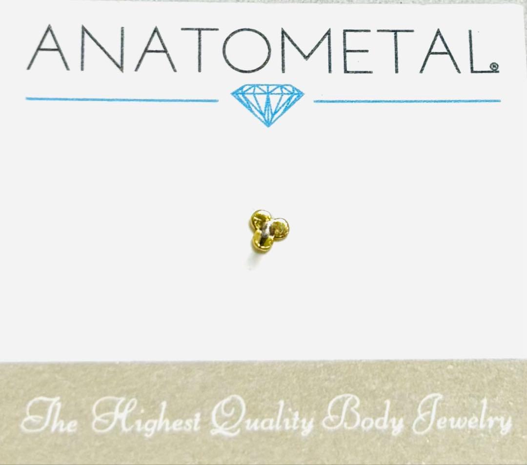 アナトメタル トゥリビーズ エンド K18 1.5mm ANATOL