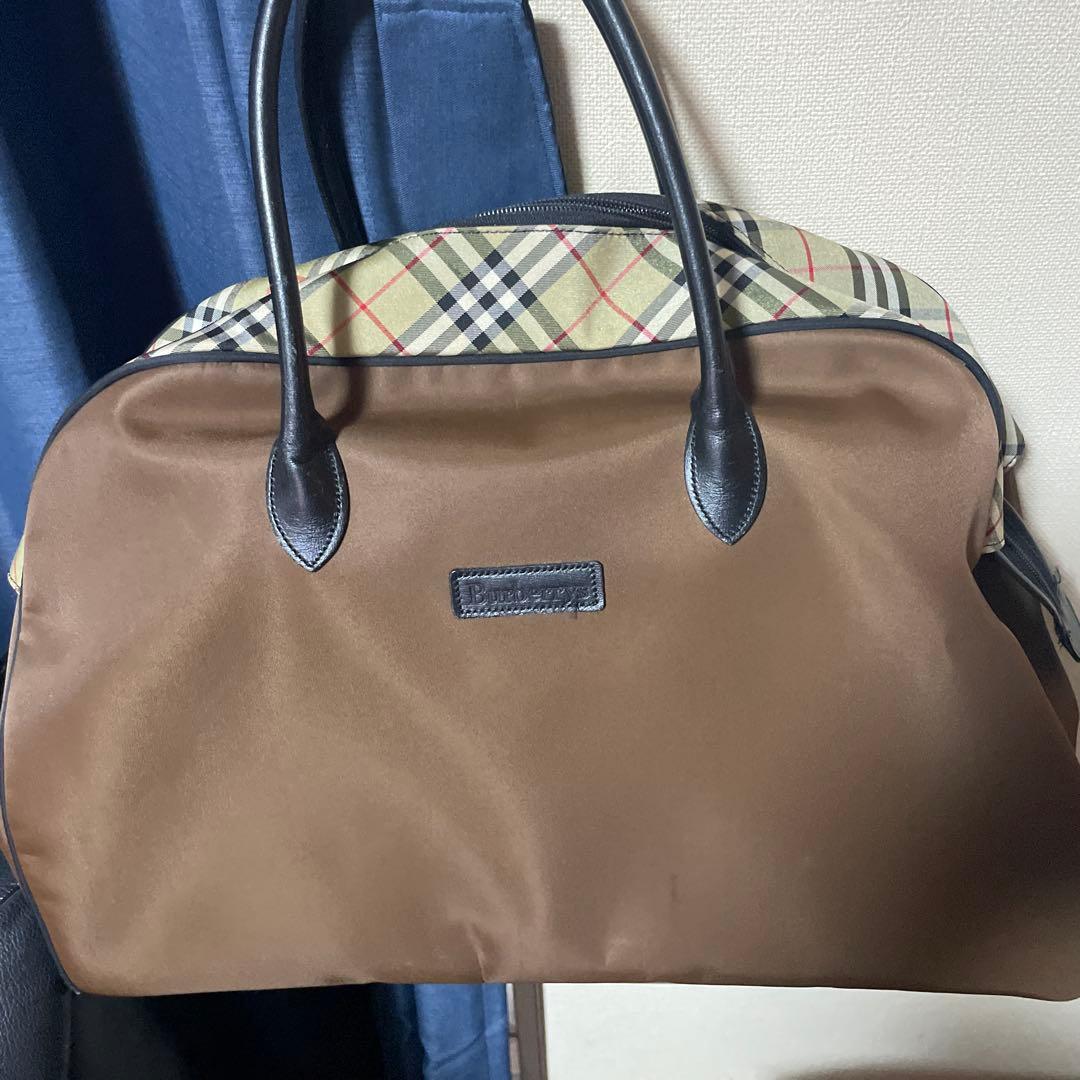 Burberry ボストンバッグ ブラウン・ベージュサイズ横約50cm縦33cm