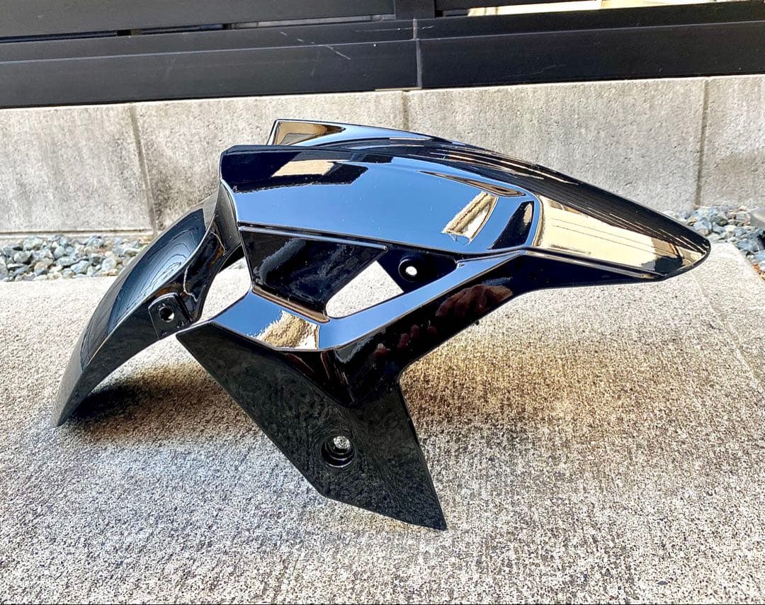 NINJA 250/400 フロントフェンダー 光沢ブラックZ250 Z400