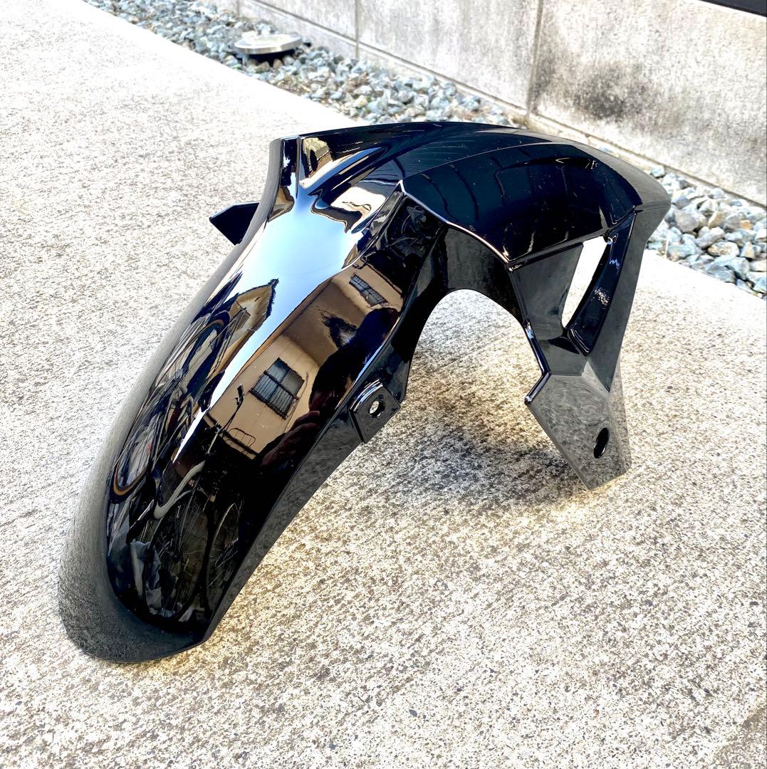NINJA 250/400 フロントフェンダー 光沢ブラックZ250 Z400