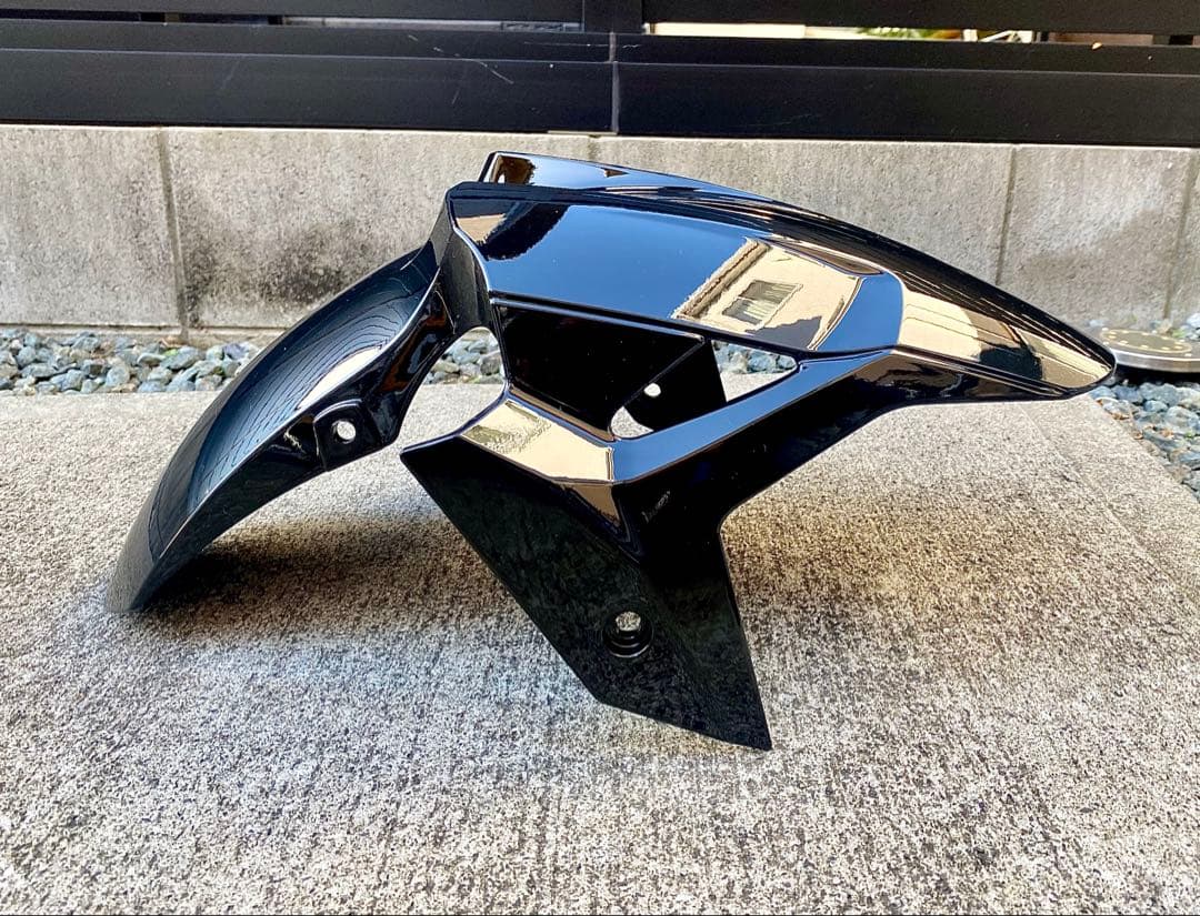 NINJA 250/400 フロントフェンダー 光沢ブラックZ250 Z400